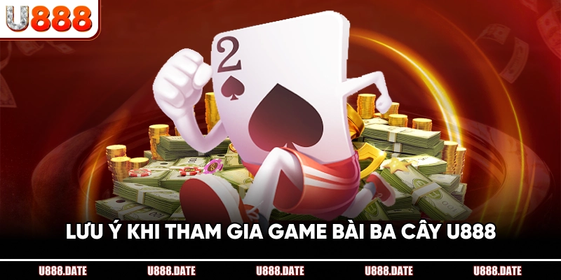 Lưu Ý Khi Tham Gia Game Bài Ba Cây U888